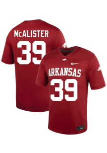 Braeden McAlister  Nike Arkansas Razorbacks Cardinal Red NIL Name And Number Football Jersey