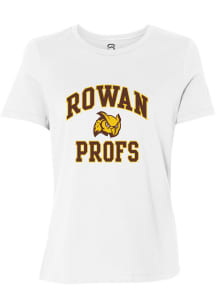 Summit Sportswear Rowan University Womens White Number 1 NEUTRAL Short Sleeve T-Shirt