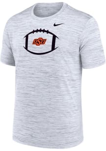 Nike Oklahoma State Cowboys White Football Football Velocity Legend Short Sleeve T Shirt