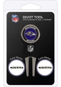 Baltimore Ravens 3 Pack Ball Marker Divot Tool