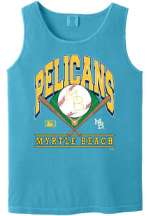 Summit Sportswear Myrtle Beach Pelicans Teal Homefield Short Sleeve T Shirt