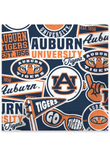 Auburn Tigers 6.5" 25 pk Square Napkins