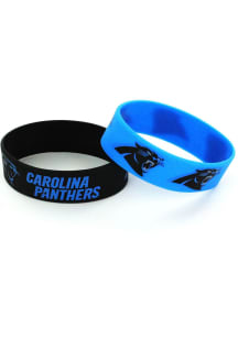 Carolina Panthers 2pk Wide Silicone Kids Bracelet
