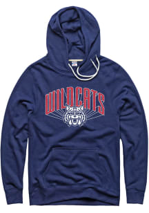 Charlie Hustle Arizona Wildcats Mens Navy Blue Lines Long Sleeve Hoodie