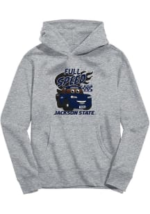 Vive La Fete Jackson State Tigers Youth Grey Full Speed Long Sleeve Hoodie