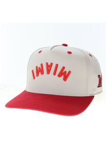 Legacy Miami RedHawks Upside Down Miami Heritage Adjustable Hat - Natural