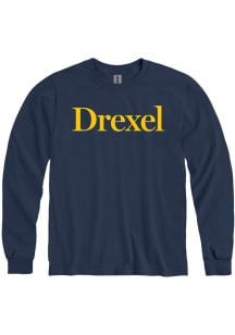 Drexel Dragons Navy Blue Rally Loud Long Sleeve T Shirt