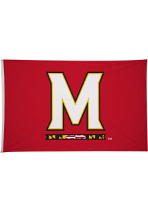 Maryland Terrapins 5' x 8' Silk Screen Grommet Flag - Red