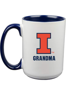 Illinois Fighting Illini Grandma 15oz Ceramic Mug - White