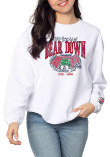Arizona Wildcats Womens White Stadium Crew Sweatshirt