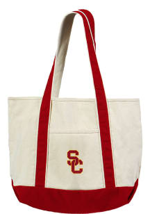 USC Trojans White Canvas Tote