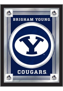 BYU Cougars Logo Hanging Back Bar Mirror