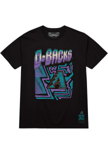 Mitchell and Ness Arizona Diamondbacks Black Sidewalk Short Sleeve T Shirt