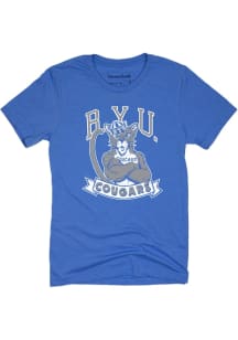 Homefield BYU Cougars Blue Vintage Sailor Mascot Short Sleeve T Shirt