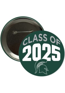 Michigan State Spartans 3" Class of 2025 Button - Green