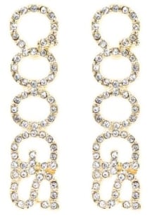 Houston Cougars Pave Rhinestone Stud Womens Earrings