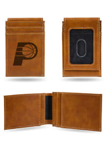 Indiana Pacers Laser Engraved Mens Front Pocket Wallet