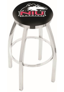 Northern Illinois Huskies Chrome Pub Stool - Silver