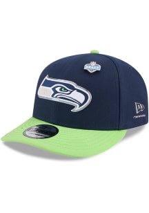 New Era Seattle Seahawks Navy Blue 2026 NFL Draft 9FIFTY Mens Snapback Hat