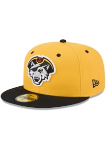 New Era Erie SeaWolves Mens Yellow 2026 MiLB AC 59FIFTY Fitted Hat
