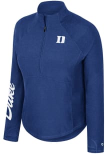 Colosseum Duke Blue Devils Womens Blue Gravity Qtr Zip Pullover