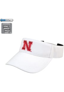 LogoFit Nebraska Cornhuskers Mens White Slice Adjustable Visor