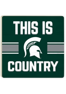 Michigan State Spartans Country 4x4 Coaster - Green