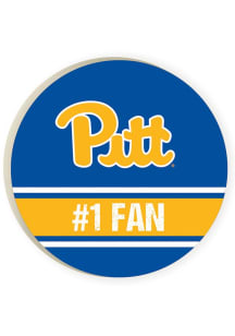 Pitt Panthers 2 Pack Number 1 Fan Car Coaster - Blue