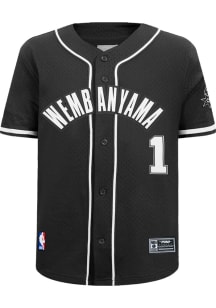 Victor Wembanyama  Pro Standard San Antonio Spurs Youth Black Classic Mesh Short Sleeve T-Shirt