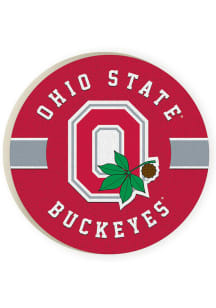 Ohio State Buckeyes Ceramic Car Coaster - Red