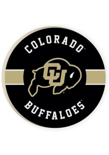 Colorado Buffaloes Stripe Car Coaster - Gold
