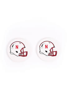 Nebraska Cornhuskers Helmet Car Coaster - Red