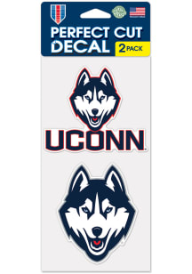 UConn Huskies Retro 4X4 Auto Decal - Navy Blue