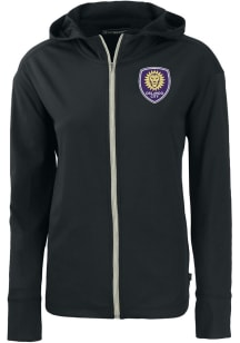 Cutter and Buck Orlando City SC Womens Black Daybreak Light Weight Jacket
