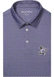 Mizzen+Main K-State Wildcats Mens Purple Versa Short Sleeve Fashion Polo