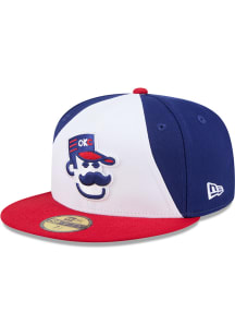 New Era Oklahoma City Dodgers Mens White 2026 MiLB Theme Night 59FIFTY Fitted Hat