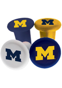 Michigan Wolverines 4 Pack Silicone Drinkware Accessories