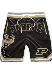 Something Inked Purdue Boilermakers Mens Black Sublimated Poly Mesh Shorts