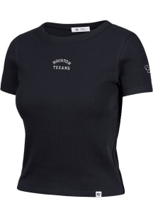 47 Houston Texans Womens Navy Blue Spirited Short Sleeve T-Shirt