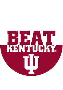 Indiana Hoosiers 3" Beat Kentucky Button - Red