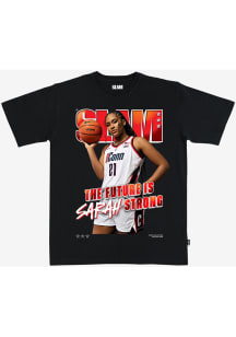 Sarah Strong UConn Huskies Black Cover Tee Short Sleeve Player T Shirt