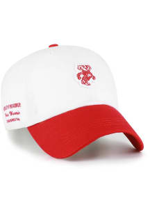 47 Wisconsin Badgers Contemporary Two Tone Clean Up Adjustable Hat - White