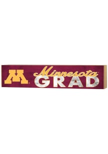 KH Sports Fan Minnesota Golden Gophers Grad graduation graphic Sign - Maroon