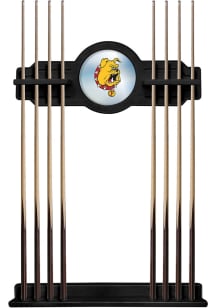 Ferris State Bulldogs Solid Wood Cue Rack Pool Table