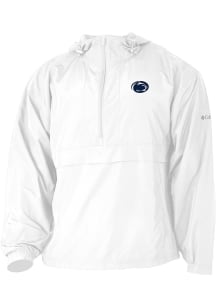 Columbia Penn State Nittany Lions Mens White Heat Seal Prodigy Long Sleeve Qtr Zip Pullover