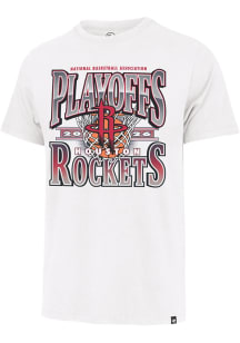 47 Houston Rockets White 2026 Playoff Participant Franklin Short Sleeve Fashion T Shirt
