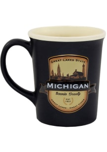 Michigan Emblem 18 oz Ceramic Mug - Black