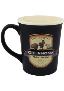 Oklahoma Emblem 18 oz Ceramic Mug - Black