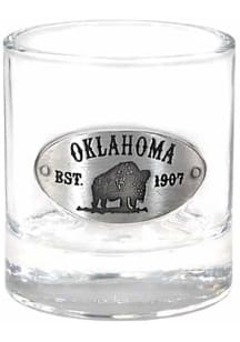 Oklahoma Medallion Rock Glass - Grey