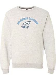 Summit Sportswear Columbus Clippers Womens Natural Essential Crew Sweatshirt